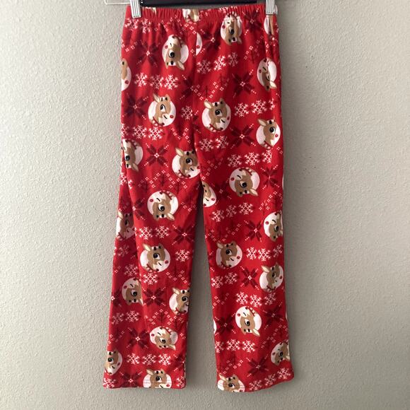 Rudolph the Red Nosed Reindeer Fleece Pajama Pants - 8 - Picture 3 of 6